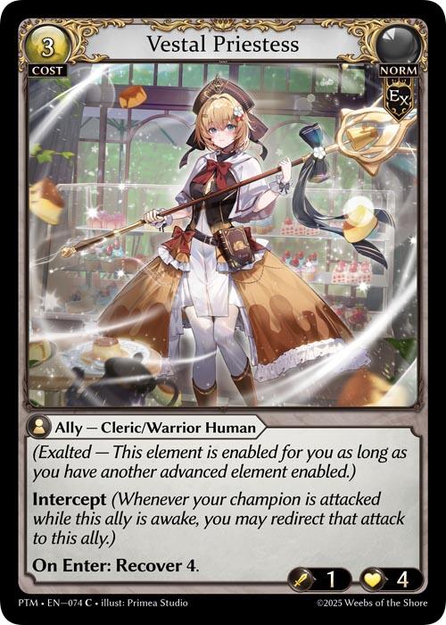 Vestal Priestess (Curio Foil) (074) [Phantom Monarchs]