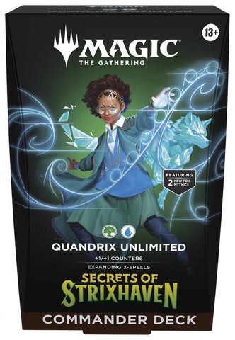 Secrets of Strixhaven Commander Deck - Quandrix Unlimited (Max 1 per person)