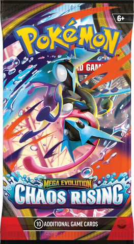 Mega Evolution: Chaos Rising Booster Pack (Max 4 per person) *PREORDER for 22 MAY*
