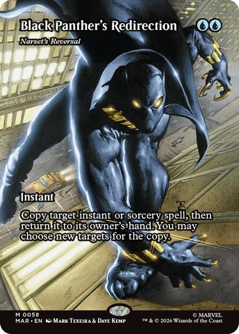 Black Panther's Redirection - Narset's Reversal (Borderless) [Marvel Universe: Eternal-Legal]