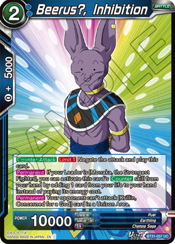 Beerus?, Inhibition (BT31-037) [Impact Beyond Dimensions]