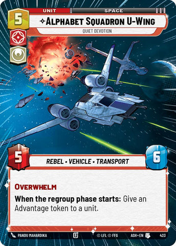 Alphabet Squadron U-Wing - Quiet Devotion (423) (Hyperspace) (423) [Ashes of the Empire]