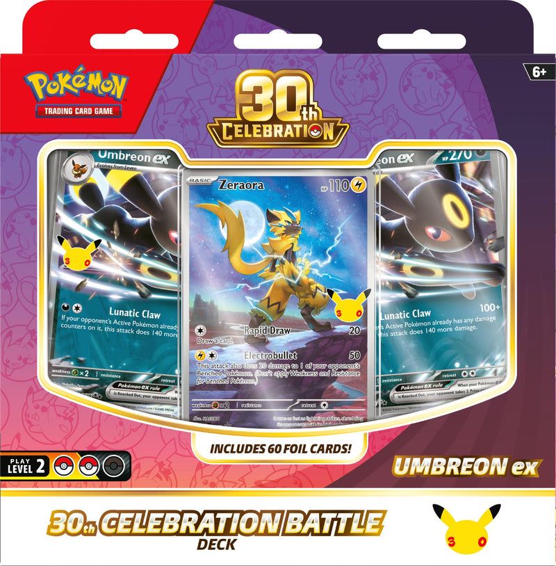 30th Celebration Battle Deck [Umbreon ex] (Limit 1 Battle Deck per person) *PREORDER for 30 OCT*