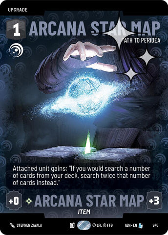 Arcana Star Map - Path to Peridea (845) (Prestige Foil) (845) [Ashes of the Empire]