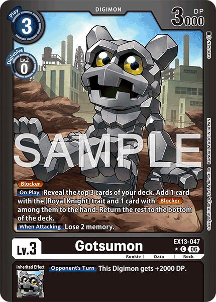 Gotsumon [EX13-047] (Limited Foil) [Chivalrous XIII]