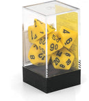 Chessex Opaque Yellow/black Polyhedral 7-Die Set (CHX 25402)