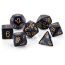 Chessex Speckled Cobalt/golden Polyhedral 7-Die Set (CHX 25337)