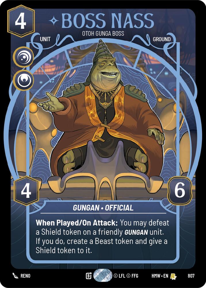 Boss Nass - Otoh Gunga Boss (807) (Prestige) (807) [Homeworlds]