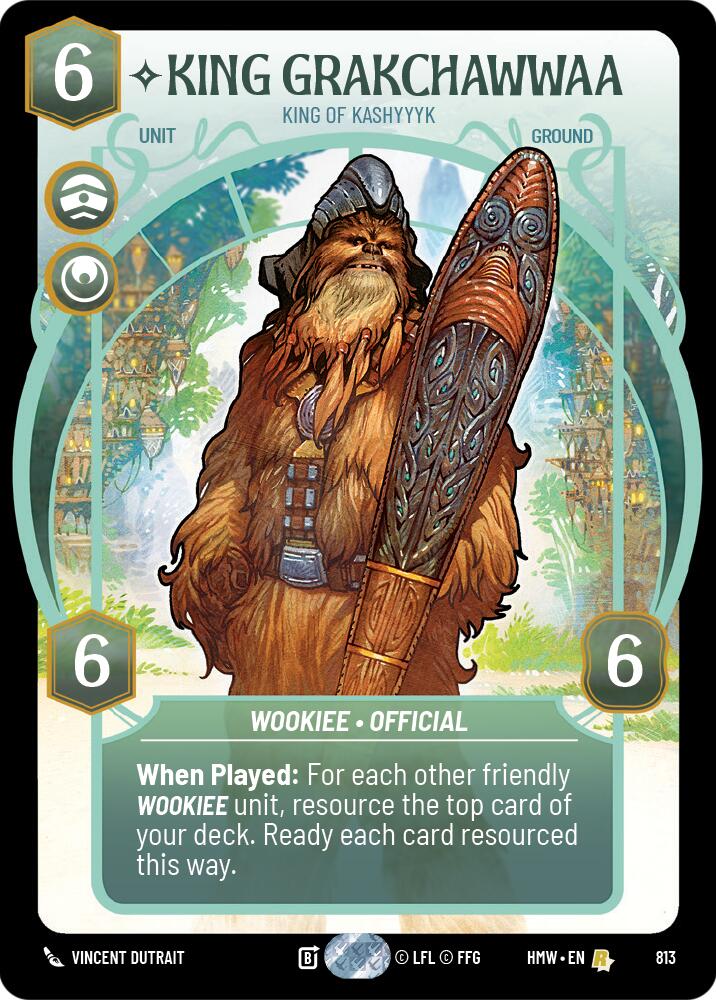 King Grakchawwaa - King of Kashyyyk (813) (Prestige) (813) [Homeworlds]