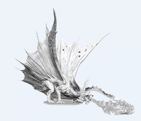D&D Nolzur's Marvelous Miniatures Adult Gold Dragon