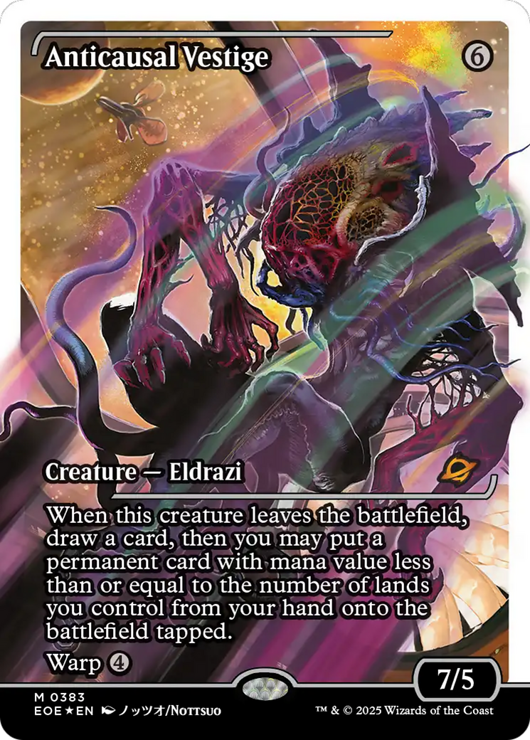 Anticausal Vestige (Showcase) (Fracture Foil) [Edge of Eternities]