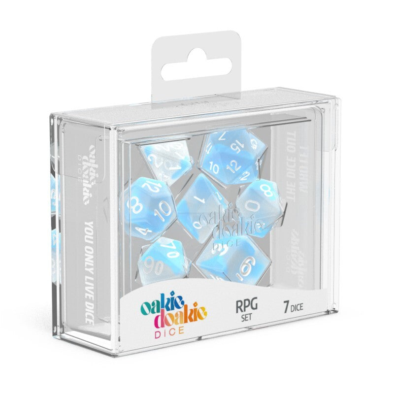 Oakie Doakie Glow in the Dark Arctic Polyhedral 7-Die Set