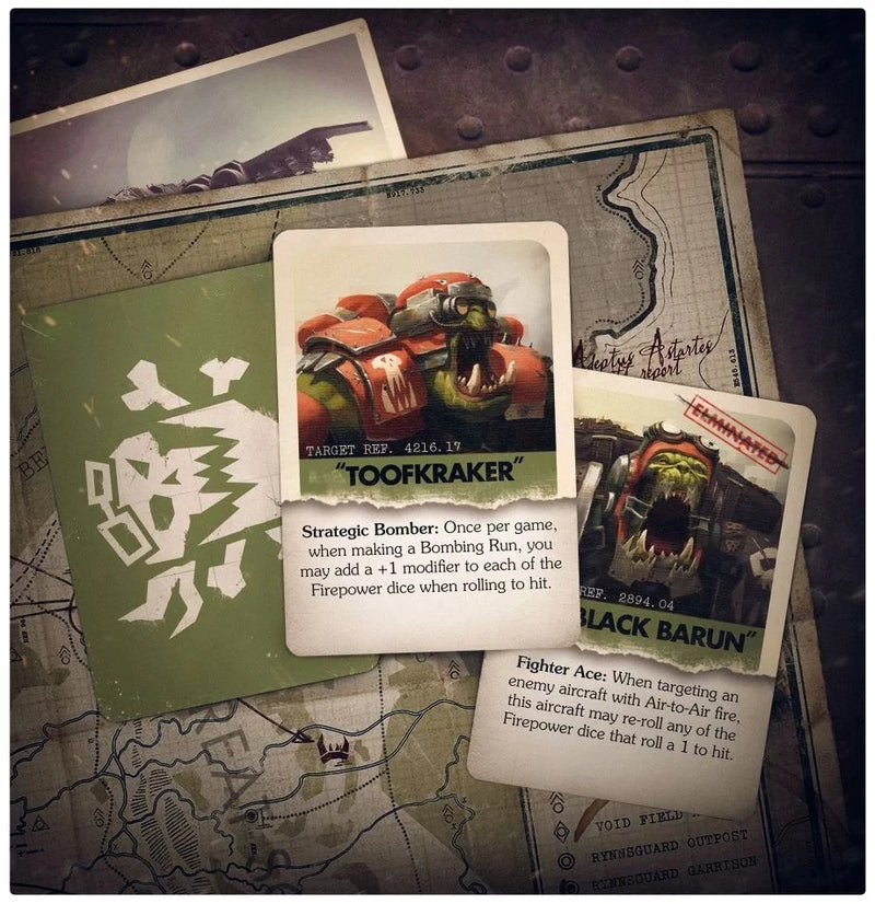Aircraft and Aces: Ork Air Waaagh! Cards