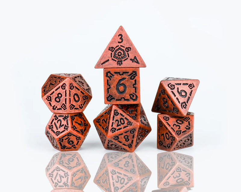 Sirius Dice Illusory Metal: Bronze 7 Piece Polyhedral Dice Set