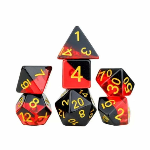 Sirius Dice - Brimstone 8 Piece Polyhedral Dice Set