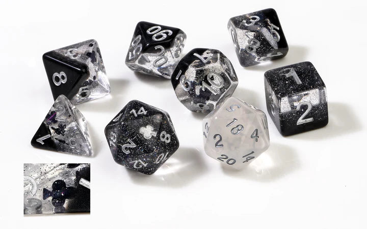 Sirius Dice Clubs 8 Piece Polyhedral Dice Set