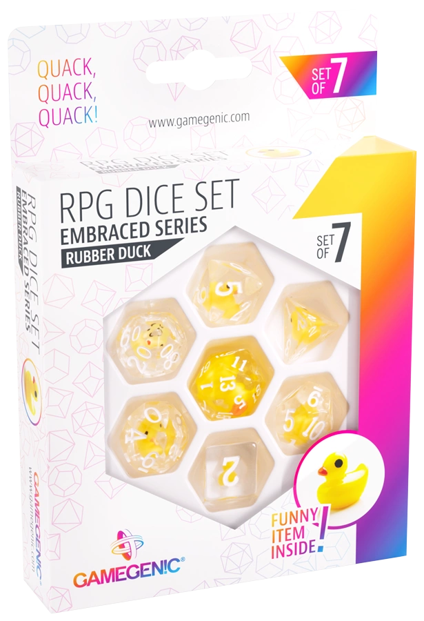 Gamegenic Embraced Series  RPG Dice Set - Rubber Duck