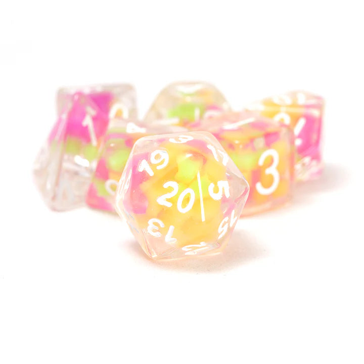 Sirius Dice Melon Ball Glowworm 8 Piece Polyhedral Dice Set