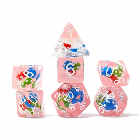 Sirius Dice - Magic Mushroom 7 Piece Polyhedral Dice Set