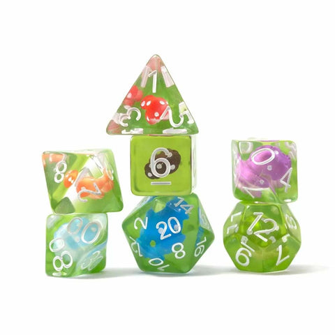 Sirius Dice - Mushroom Village 7 Piece Polyhedral Dice Set
