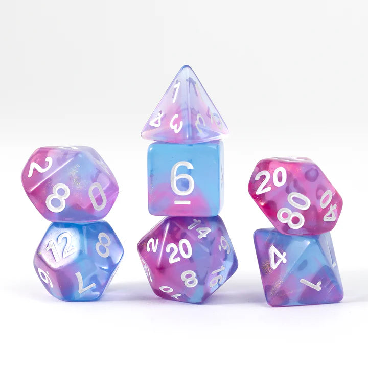 Sirius Dice Treasure Opal 8 Piece Polyhedral Dice Set