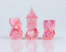 Sirius Dice Pink Cloak & Dagger 7 Piece Polyhedral Dice Set