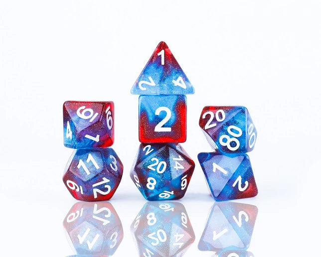 Sirius Dice Celestial - Starry Skies 8 Piece Polyhedral Dice Set