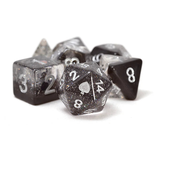 Sirius Dice Spades 8 Piece Polyhedral Dice Set