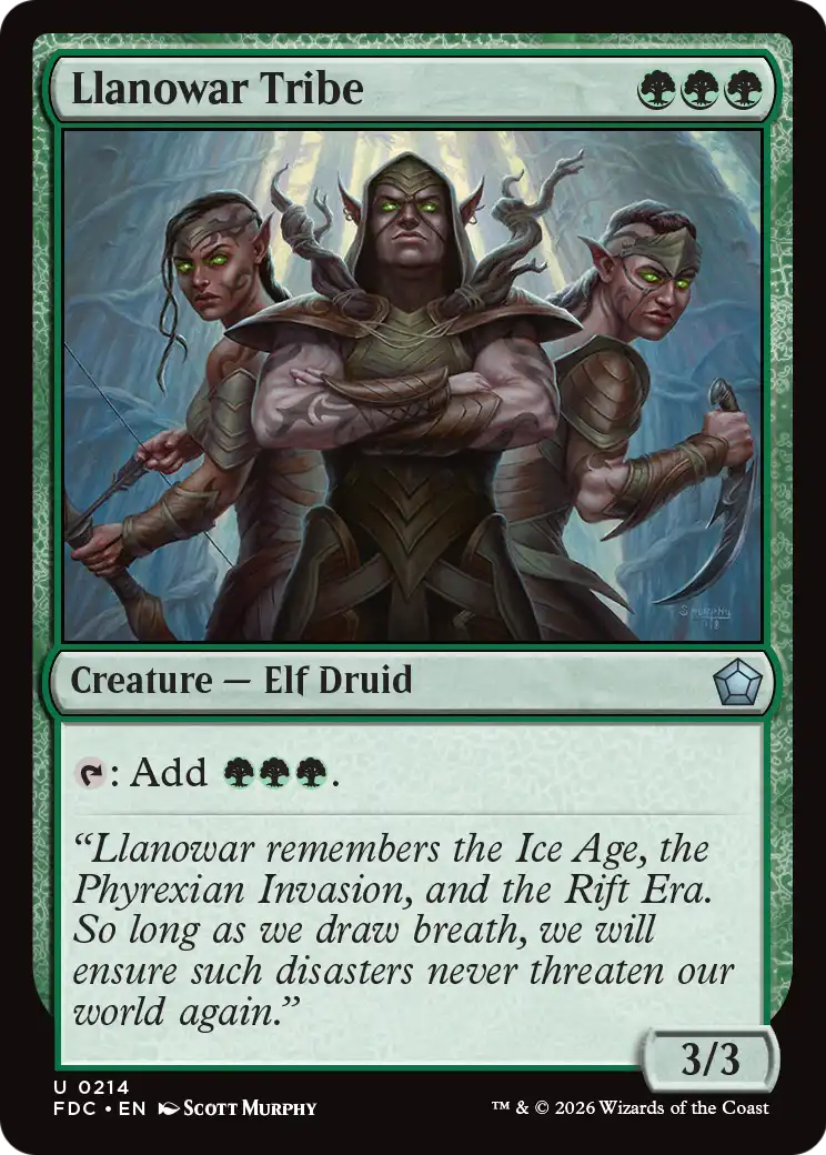 Llanowar Tribe [Foundations Commander]