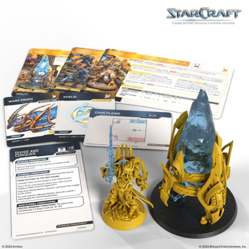 Starcraft Miniatures Games: Protoss - Artanis & Pylon - Hero Expansion Set