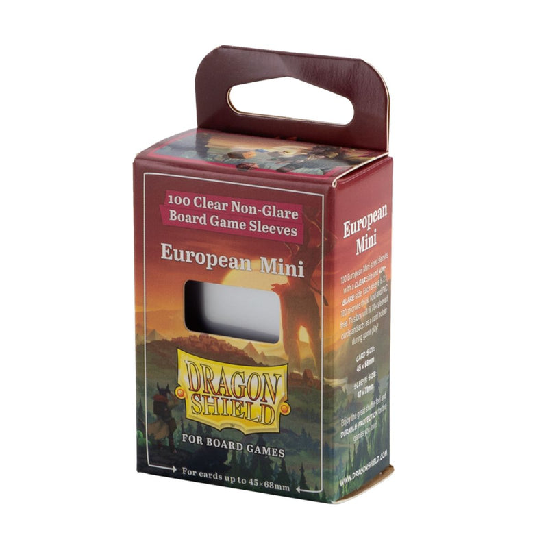 Dragon Shield: Board Game Sleeves: Clear/NonGlare – European Mini