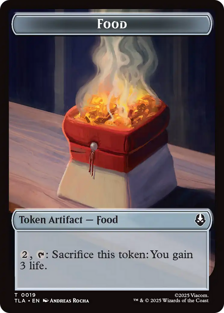 Ballistic Boulder // Food (0019) Double-Sided Token [Avatar: The Last Airbender Tokens]
