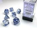 Chessex Nebula Black/white Polyhedral 7-Die Set (CHX 27408)