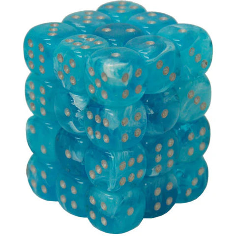 Chessex Luminary Sky/silver 12mm d6 Dice Block (CHX 27966)