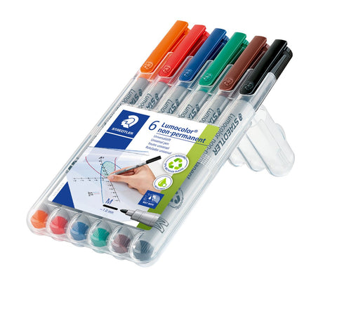 Lumocolor Non-Permanent Pens (6 Pack)