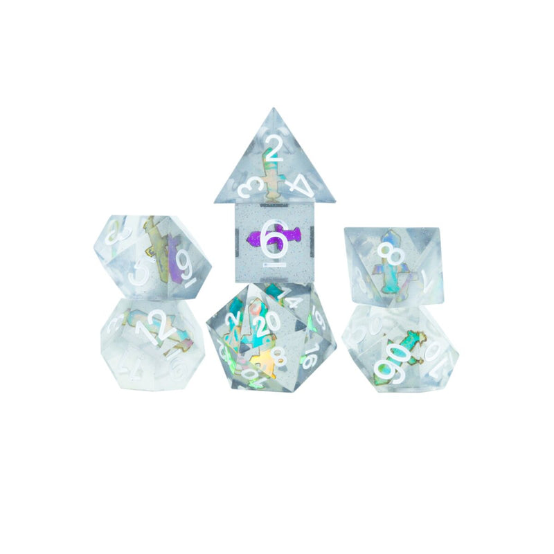 Sirius Dice Sharp Dagger 8 Piece Polyhedral Dice Set