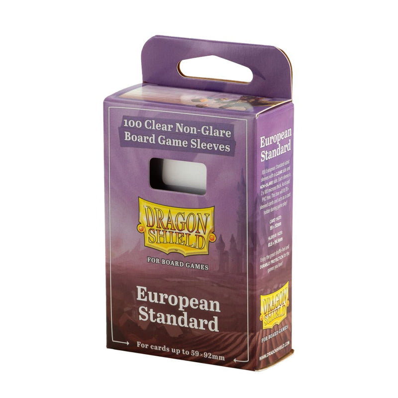 Dragon Shield:Board Game Sleeves: Clear/NonGlare – European Standard