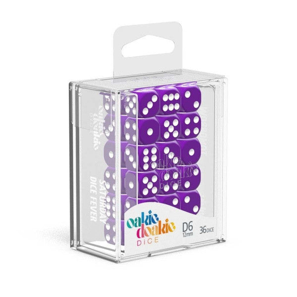 Oakie Doakie Solid Purple 12mm d6 Dice