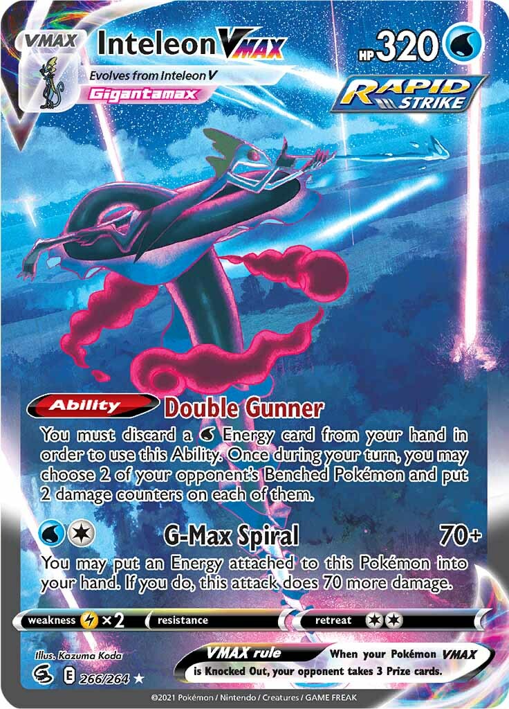 what pokemon set has 264 cards Smeargle (209/264) [Sword & Shield: Fusion Strike] main image 0