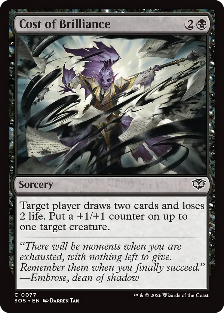 Cost of Brilliance [Secrets of Strixhaven]