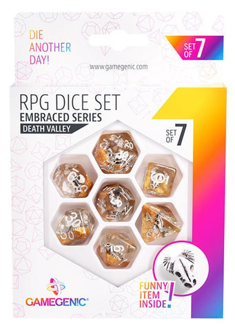 Gamegenic Embraced Series  RPG Dice Set - Death Valley