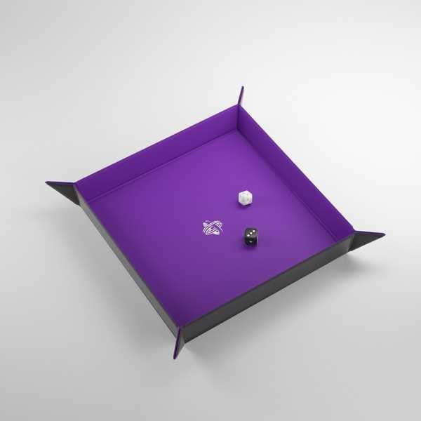 Gamegenic Magnetic Dice Tray Square - Black/Purple