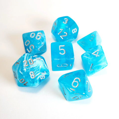 Chessex Luminary Sky/silver Polyhedral 7-Die Set (CHX 27566)