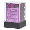 Chessex Gemini Blue-Purple/gold 12mm d6 Dice (CHX 26828)