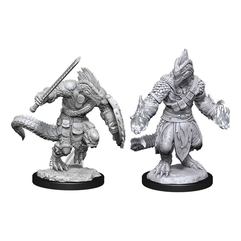 D&D Nolzur's Marvelous Miniatures Lizardfolk Barbarian & Lizardfolk Cleric