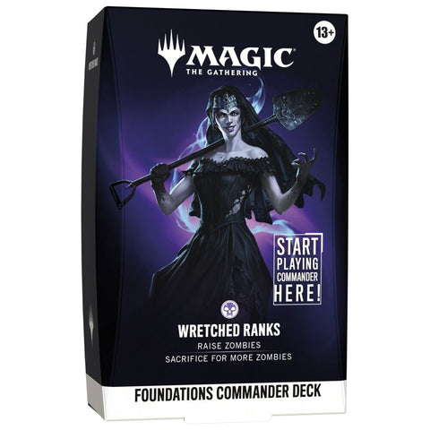 Magic Foundations Starter Commander Deck - Wretched Ranks *PREORDER for 02 OCTOBER*