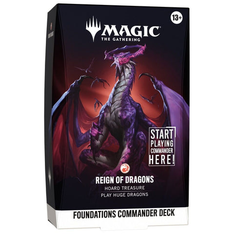 Magic Foundations Starter Commander Deck - Reign of Dragons *PREORDER for 02 OCTOBER*