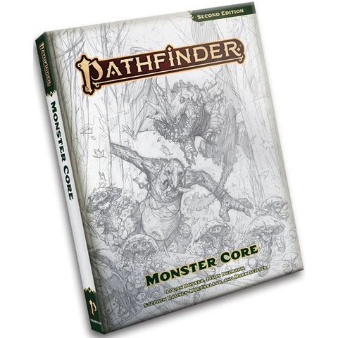 Pathfinder 2E Monster Core Sketch Cover