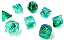 Chessex Borealis Kelp/light green Polyhedral 7-Die Set (CHX 30054)