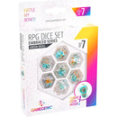 Gamegenic Embraced Series RPG Dice Set - Green Skull